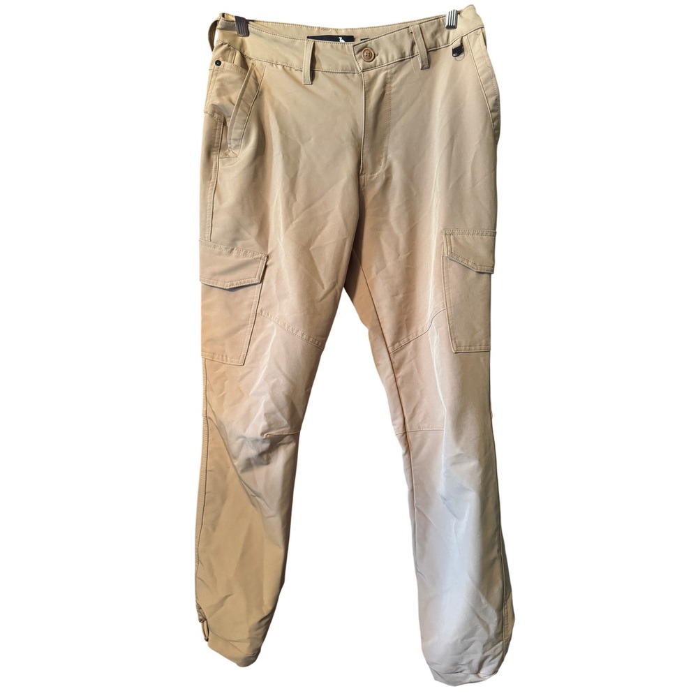 Stone Falcon Cargo Pants 34 Tan Performance Stretch Utility Gorpcore